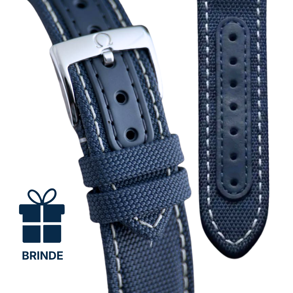 Speedmaster "Silver Snoopy Award" + Brinde(Pulseira Azul)