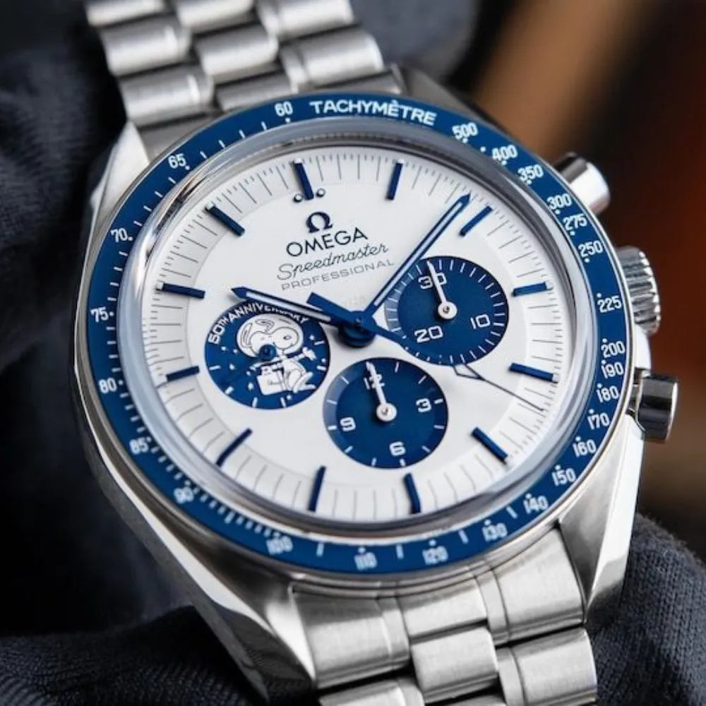 Speedmaster "Silver Snoopy Award" + Brinde(Pulseira Azul)