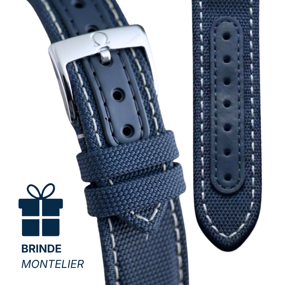 Pulseira Azul para Speedmaster "Silver Snoopy Award"